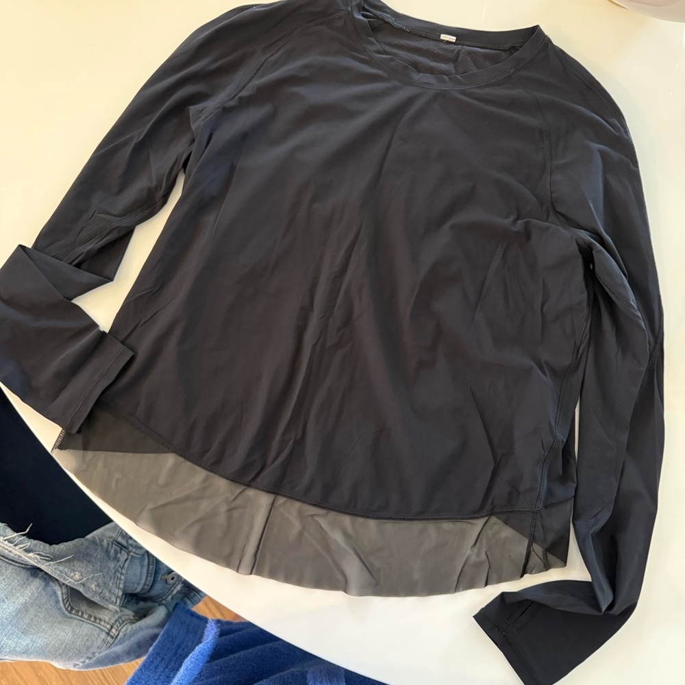 lululemon athletica Black Long Sleeve Tee